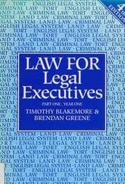 Tapa de Law for Legal Executives