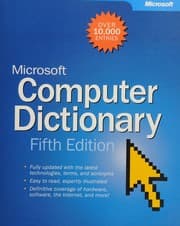 Tapa de Microsoft computer dictionary