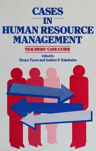 Tapa de Cases in human resource management