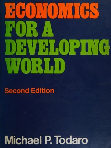 Tapa de Economics for a developing world