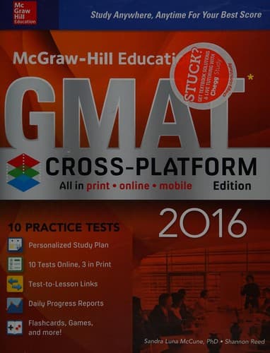 Tapa de McGraw-Hill Education GMAT 2016