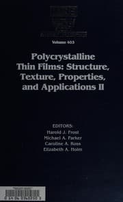 Tapa de Polycrystalline thin films
