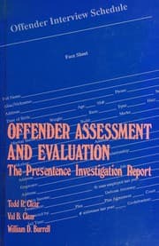 Tapa de Offender assessment and evaluation