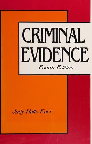 Tapa de Criminal Evidence