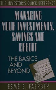 Tapa de Managing Your Investments, Savings and Credit