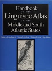 Tapa de Handbook of the linguistic atlas of the Middle and South Atlantic states