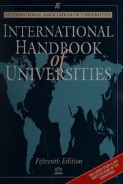 Tapa de International Hb Of Universities (15th ed)