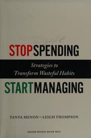 Tapa de Stop spending, start managing