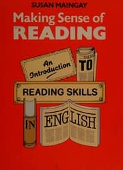 Tapa de Making sense of reading
