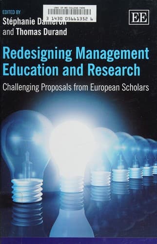 Tapa de Redesigning management education and research