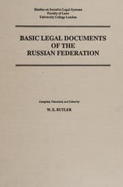 Tapa de Basic legal documents of the Russian Federation