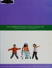 Tapa de Early childhood education and care in Canada, 2004