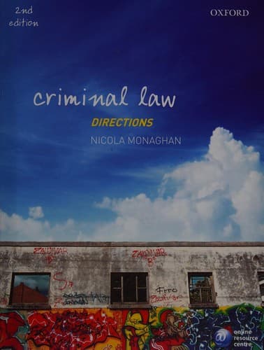 Tapa de Criminal Law Directions