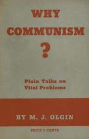 Tapa de Why Communism?