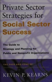 Tapa de Private sector strategies for social sector success