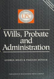 Tapa de Wills, Probate & Administration (Legal Practice Course Guides)