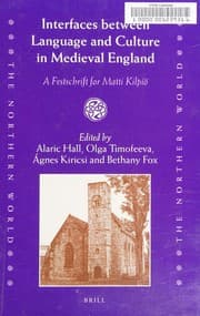 Tapa de Interfaces between language and culture in medieval England