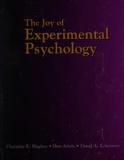 Tapa de Joy of Experimental Psychology