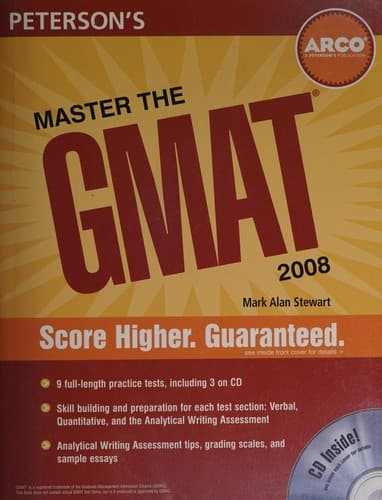 Tapa de Master the GMAT 2008