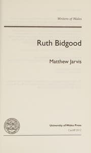 Tapa de Ruth Bidgood