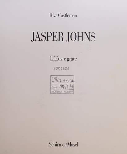 Tapa de Jasper Johns