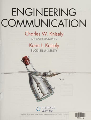 Tapa de Engineering Communication, International Edition