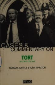 Tapa de Cases and Commentary on Tort