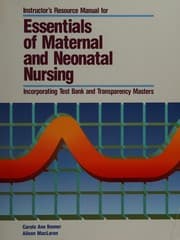 Tapa de Instructor's Manual for Essentials of Maternal and Neonatal Nursing