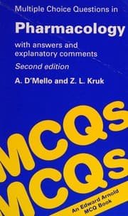 Tapa de Multiple Choice Questions in Pharmacology