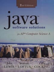 Tapa de Java software solutions for AP computer science A
