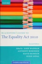 Tapa de Blackstone's guide to the Equality Act 2010