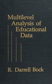 Tapa de Multilevel analysis of educational data