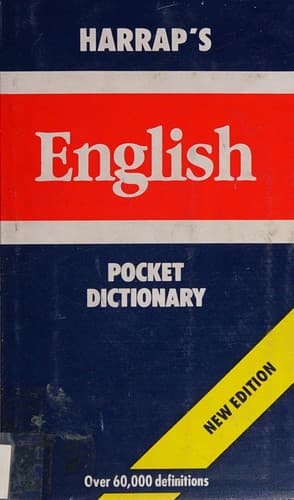 Tapa de Harrap's English Pocket Dictionary