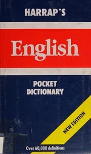 Tapa de Harrap's English Pocket Dictionary