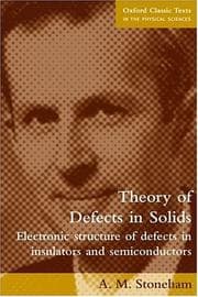 Tapa de Theory of defects in solids