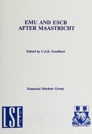 Tapa de EMU and ESCB after Maastricht
