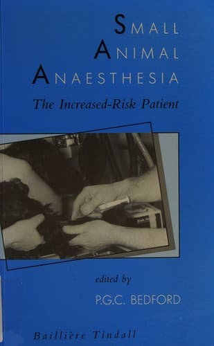 Tapa de Small Animal Anaesthesia