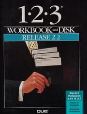 Tapa de 1-2-3 Release 2.2 workbook and disk