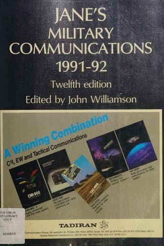 Tapa de Jane's military communications.