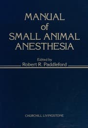 Tapa de Manual of small animal anesthesia