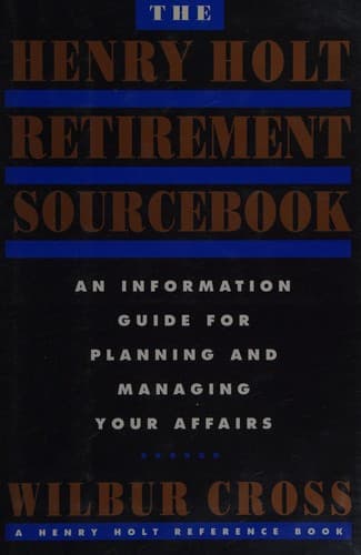 Tapa de The Henry Holt retirement sourcebook