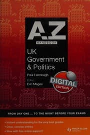 Tapa de A-Z UK government and politics handbook