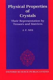 Tapa de Physical properties of crystals, their representation by tensors and matrices