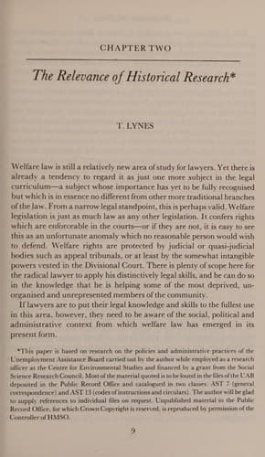Tapa de Welfare law & policy