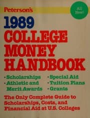 Tapa de Peterson's College Money Handbook 1989
