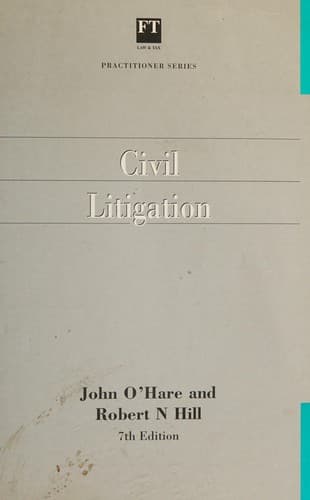 Tapa de Civil Litigation