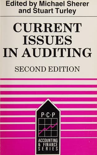 Tapa de Current issues in auditing