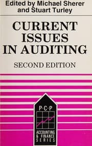 Tapa de Current issues in auditing