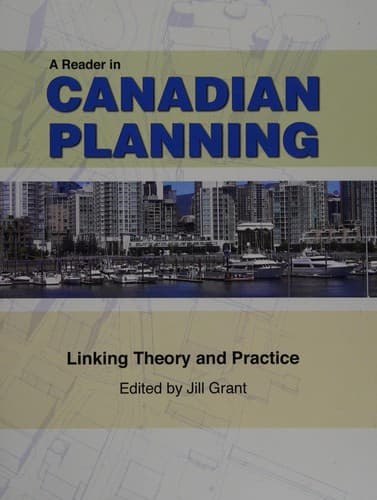 Tapa de A reader in Canadian planning