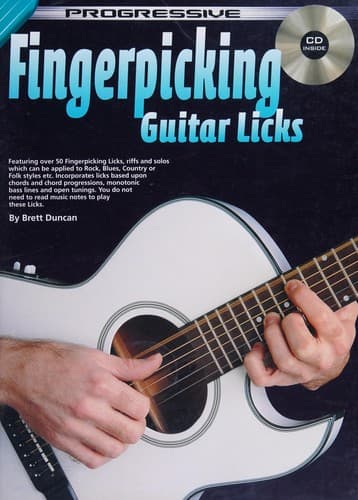Tapa de Progressive fingerpicking guitar licks